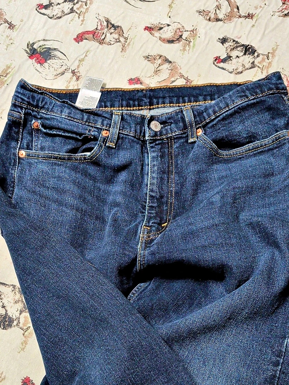 Levi's 505 Straight Leg Jeans in Blue Waist 34 Length 30